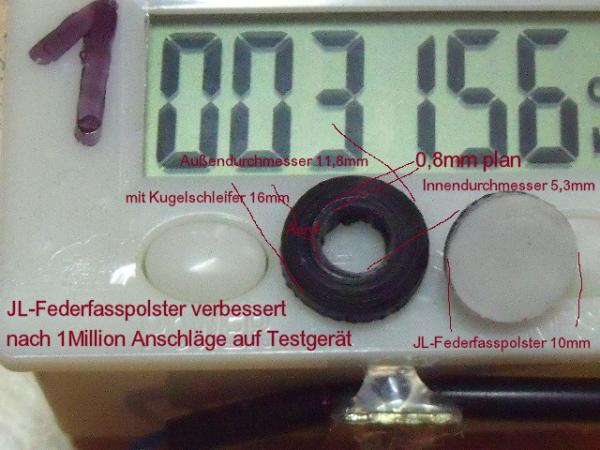 Federfasspolster mit Fuß